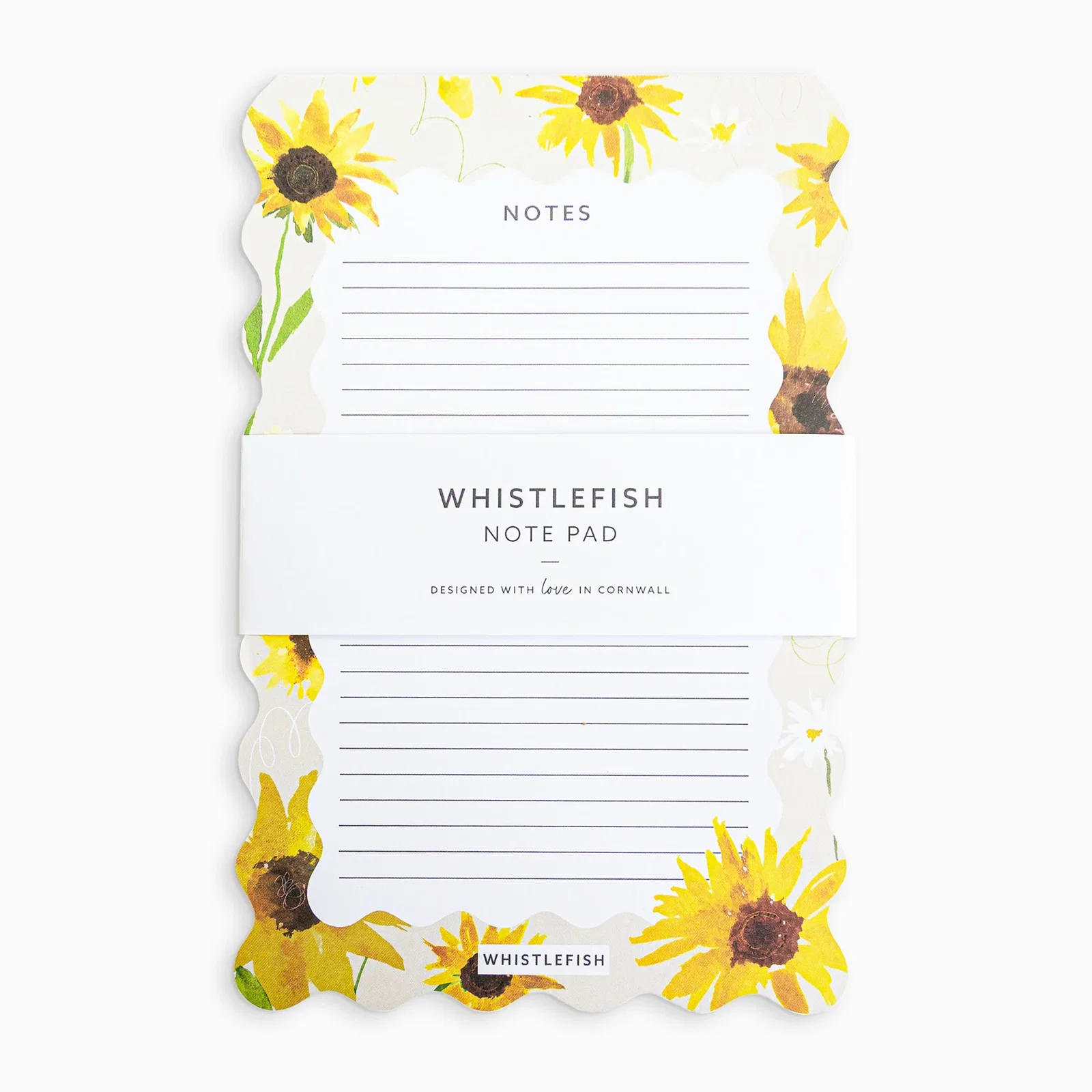 Image of WNP05 - Sunflower Bloom Scalloped Notepad
