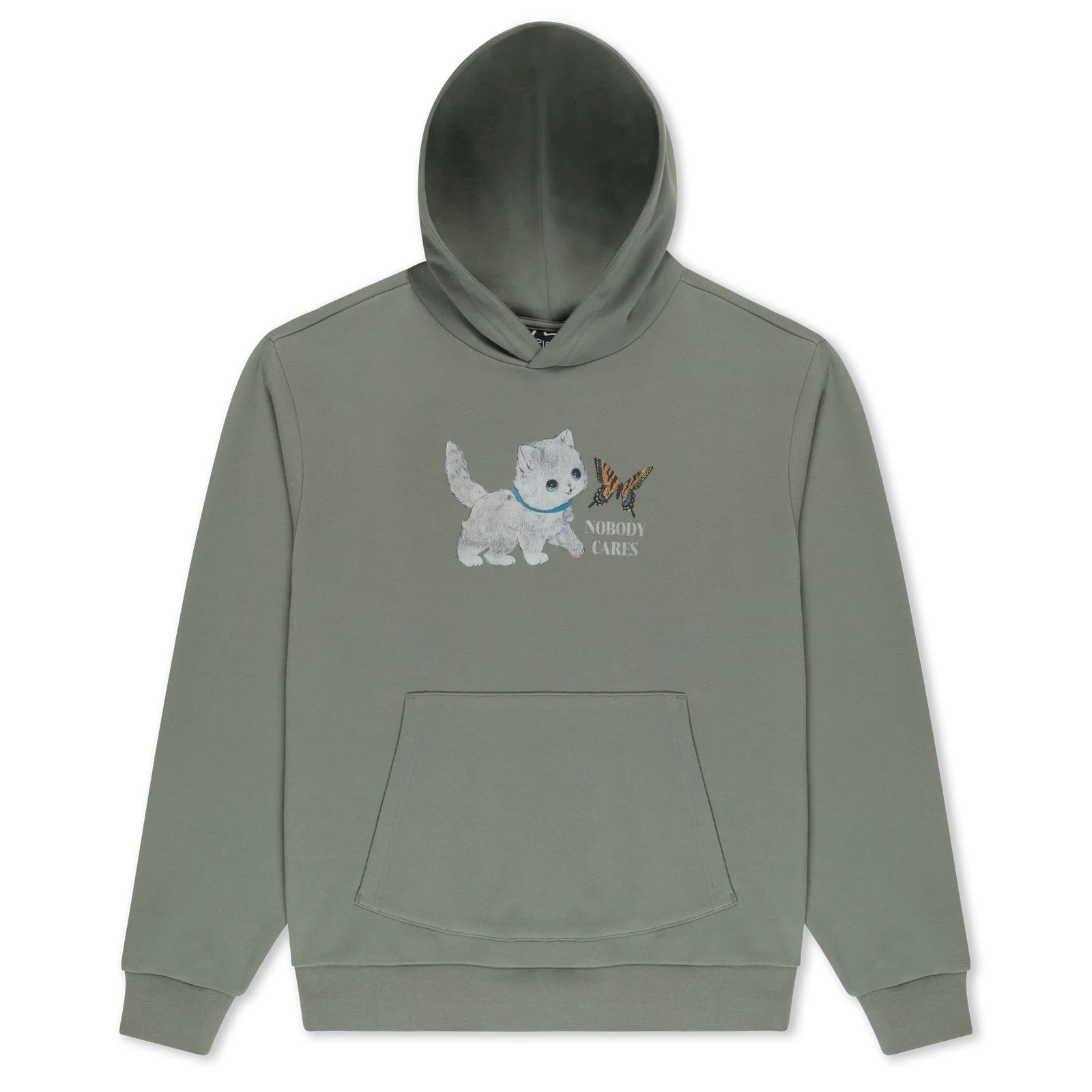 Image of Nobody Cares Hoodie (Silver Sage)