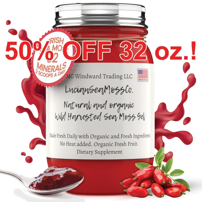 Image of Fresh Organic Goji Berry Infused Sea Moss Gel