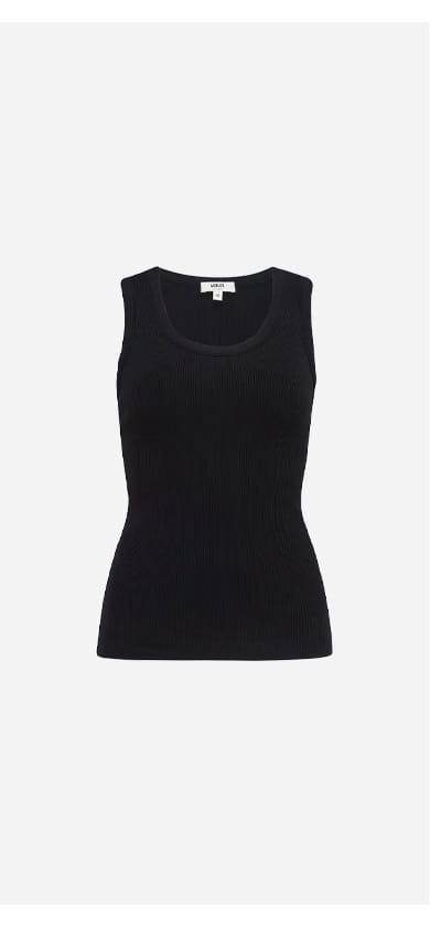 Poppy Tank In Black