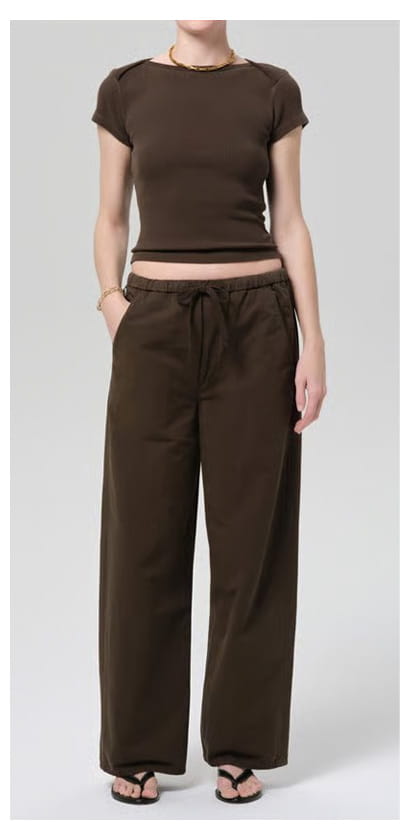 Aurora Pull On Pant In Moss
