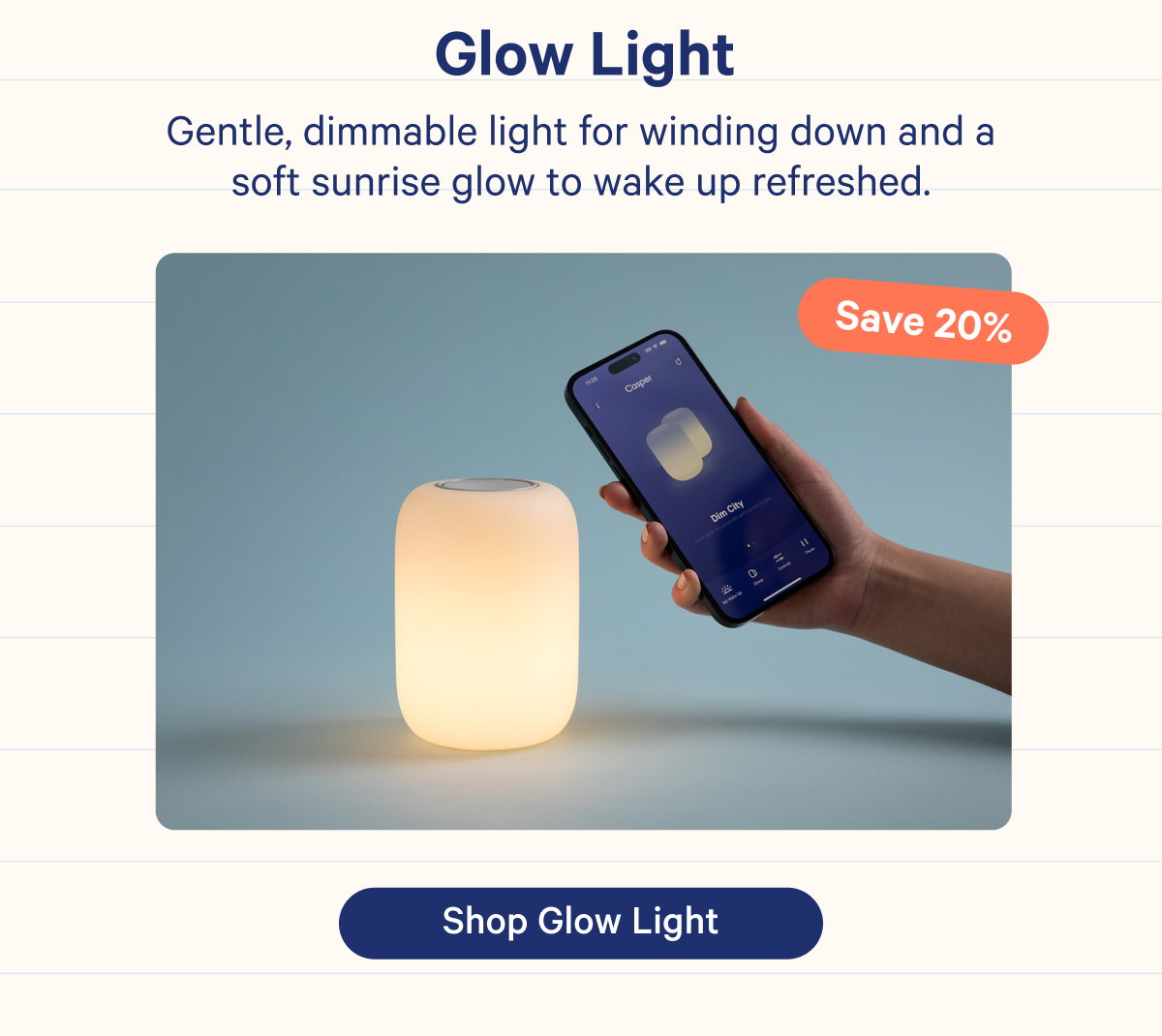 Shop glow light