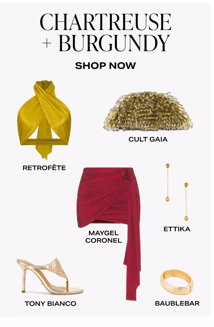 Shop Chartreuse + Burgundy