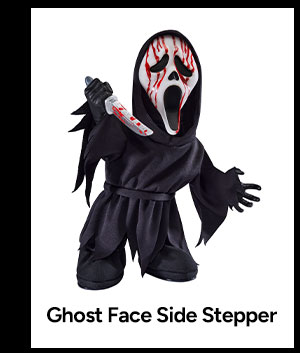 10 Inch Ghost Face Side Stepper Decoration