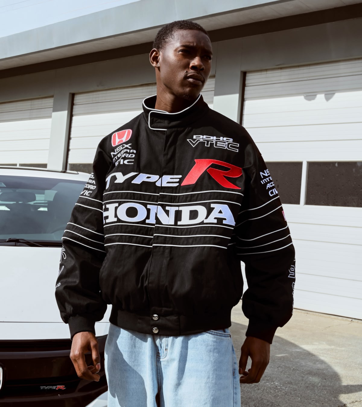 Shop Honda, featuring racing jackets and graphic tees