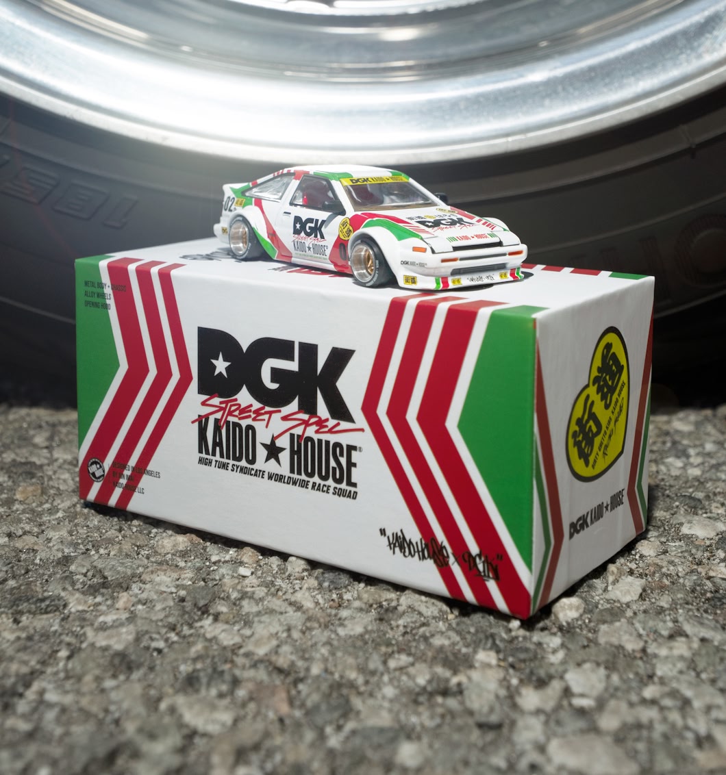 Shop car accessories, like this die cut car from DGK x Kaido House