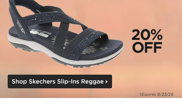 Shop Skechers Slip-Ins Reggae sandal 20% off