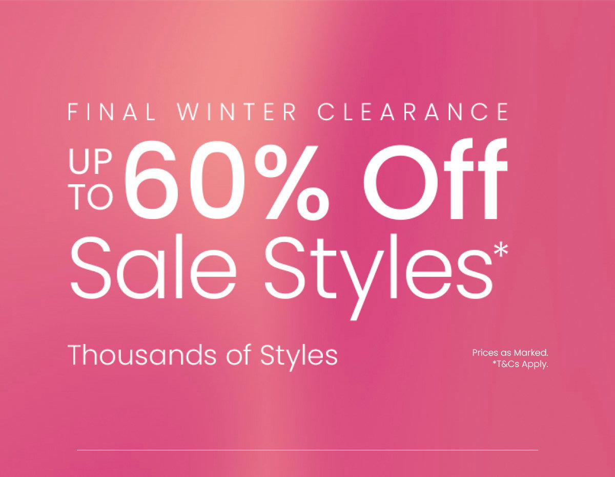 FINAL WINTER CLEARANCE SALE