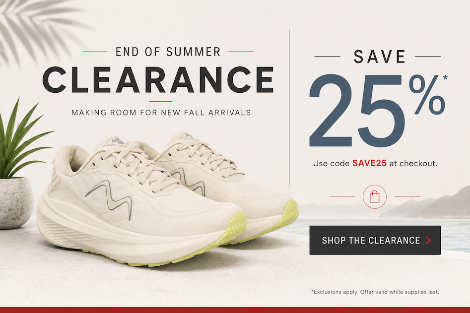 End of Summer Clearance: Save 25% on MBT shoes with code SAVE25 while we make room for new fall arrivals.