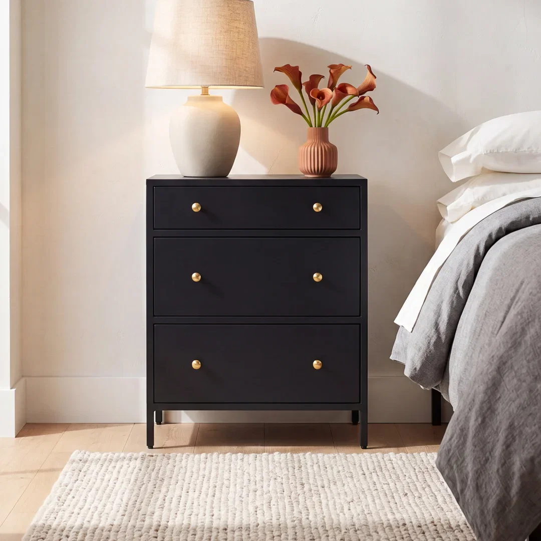 Walee 3-Drawer Nightstand