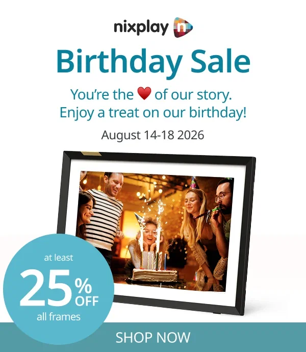 Birthday Sale! Enjoy at least 25% off all frames August 14-18