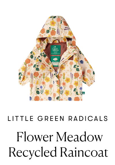 Little Green Radicals - Flower Meadow Recycled Raincoat