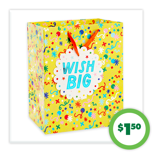 $1.50 Large Gift Bags