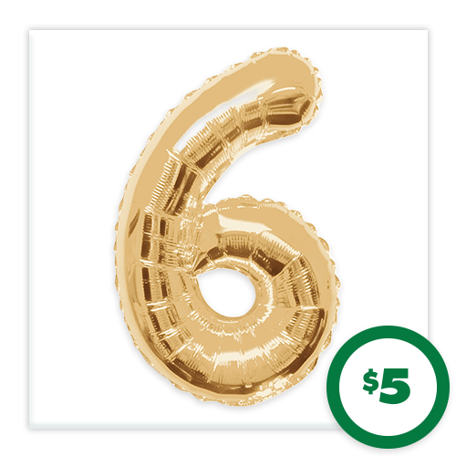 $5 34-in. Number Balloons