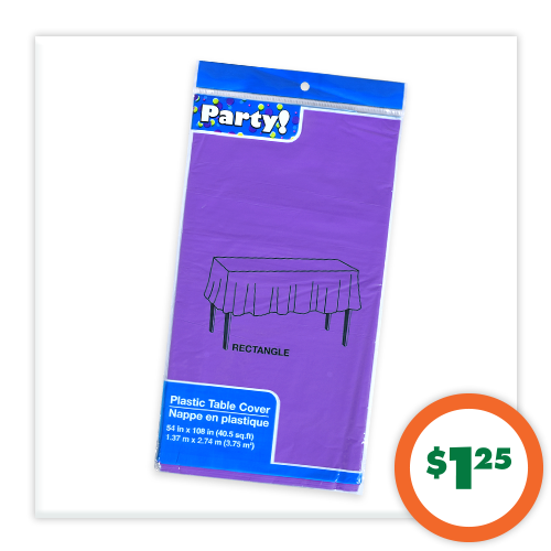 $1.25 Plastic Table Covers