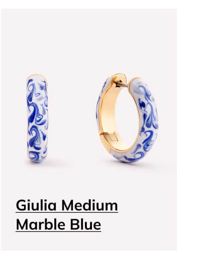Giulia Medium Marble Blue Giulia Medium Marble Blue