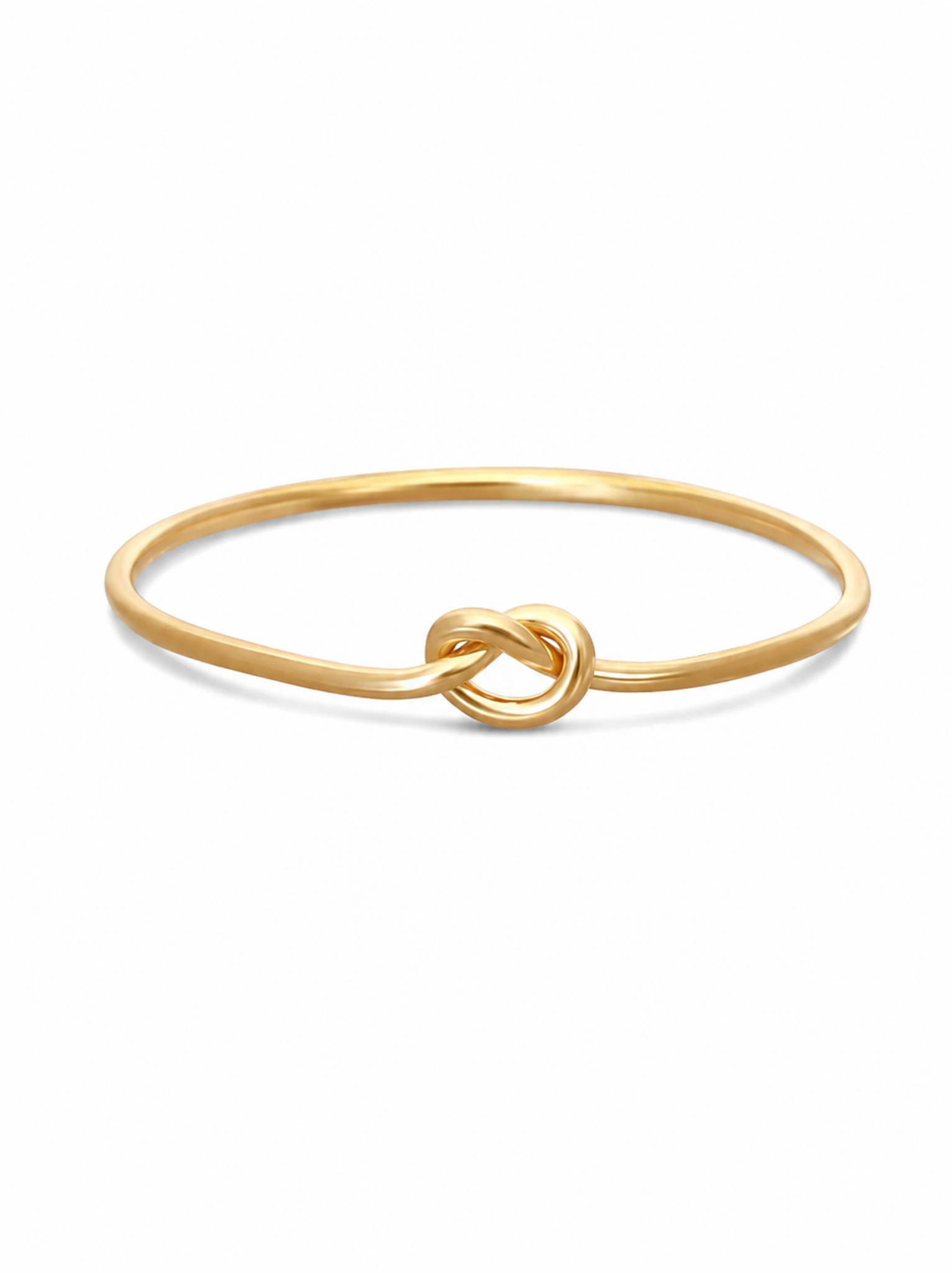 Gold ring with knot detail