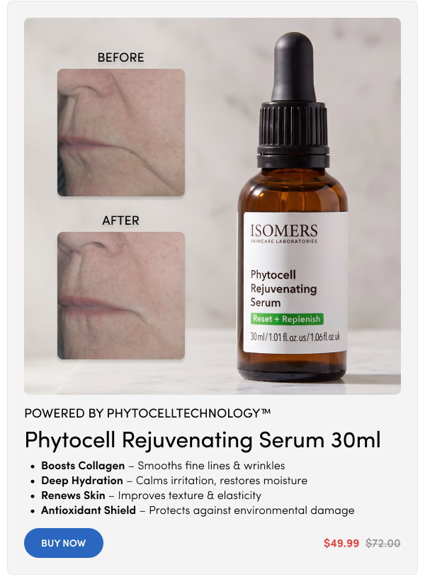 Isomers Skincare Phytocell Rejuvenating Serum 30ml $49.99