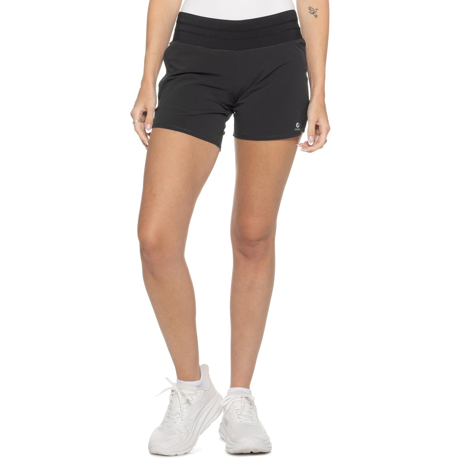 Oiselle Long Roga Shorts for Women | Black | Size 4 | Stretchy Fabric