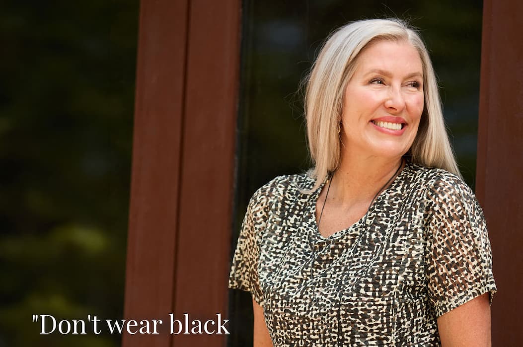 Abstract Animal Print Burnout Top