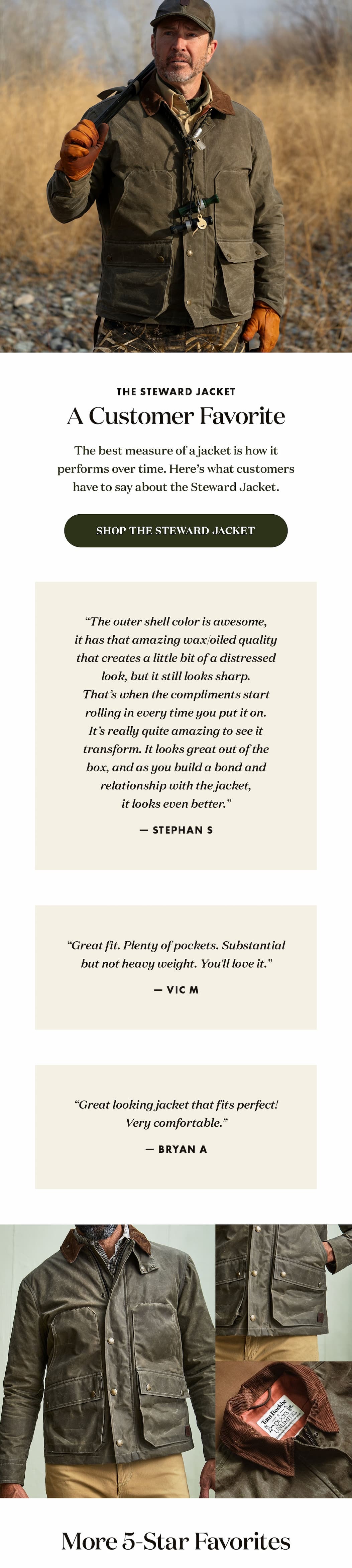 The Steward Jacket - A customer Favorite