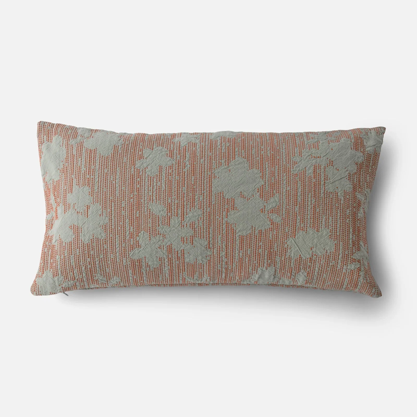 Image of Shadow Floral Jacquard Pillow