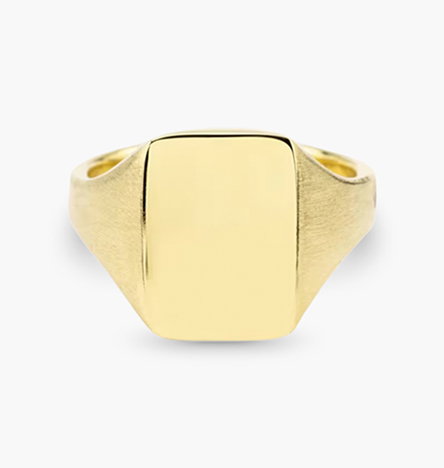 Rectangle Signet Ring in 10K Yellow Gold