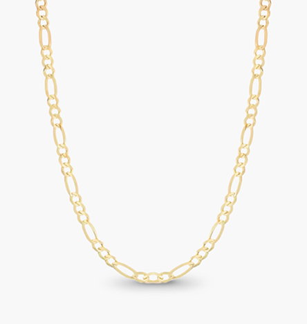 Men's Figaro Chain in 10K Yellow Gold