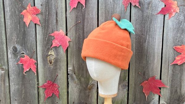 Fleece Pumpkin Beanie with Brenda K.B. Anderson