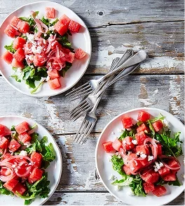 Watermelon, Arugula & Pickled Onion Salad