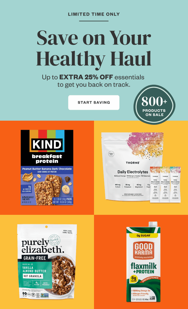 Limited Time Only: Save on Your Healthy Haul. Start Saving.