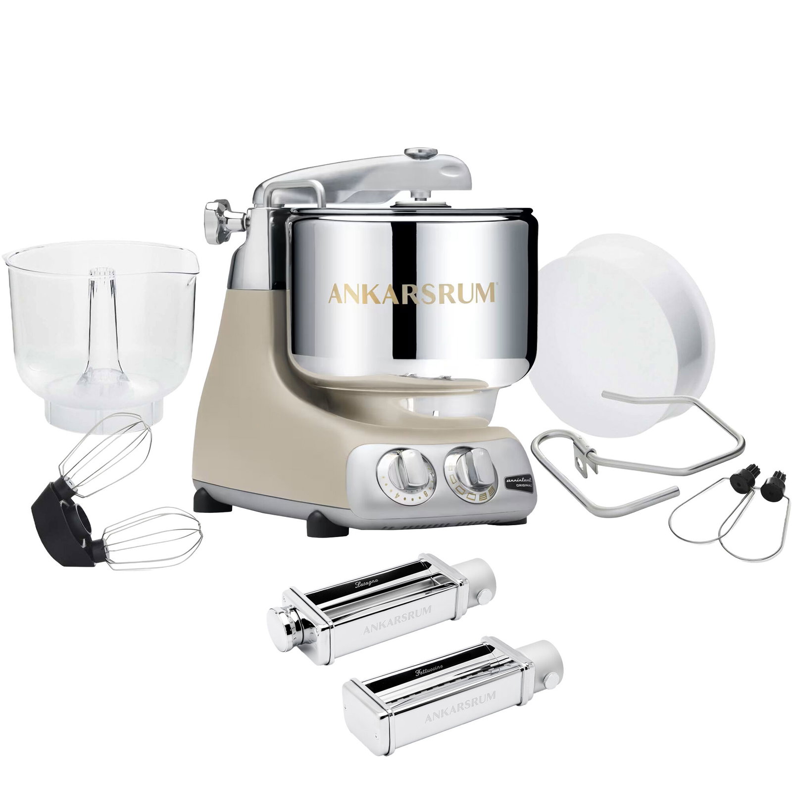 Ankarsrum Assistent Original AKM 6230 köksmaskin och pastakit, harmony beige