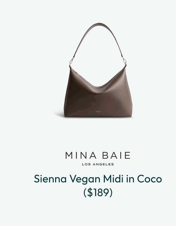 Mina Baie – Sienna Vegan Midi in Coco ($189)