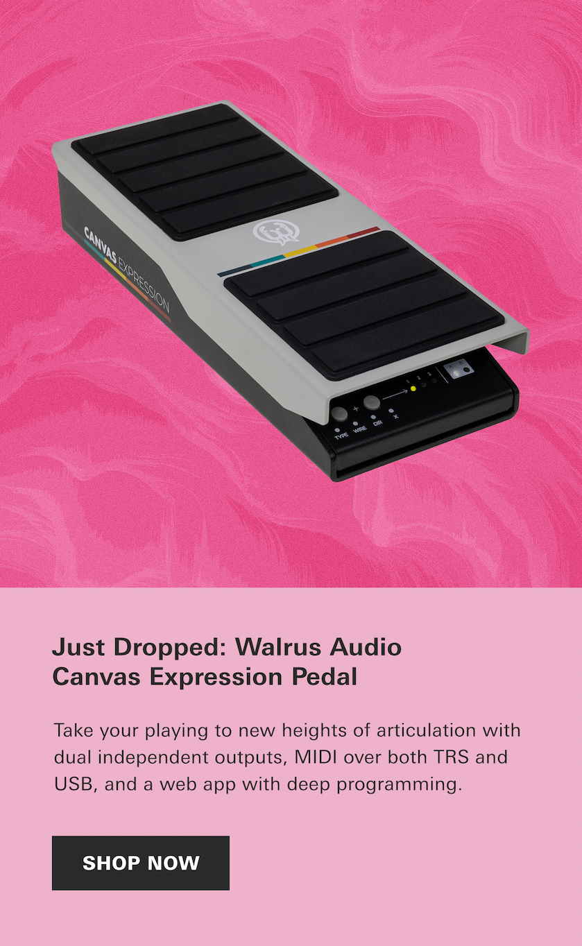 Just Dropped: Walrus Audio Canvas Expression Pedal