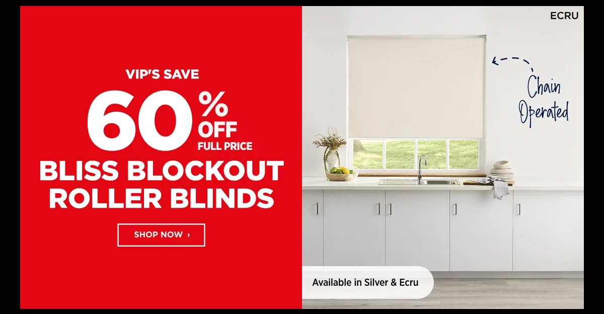 BLISS BLOCKOUT ROLLER BLINDS