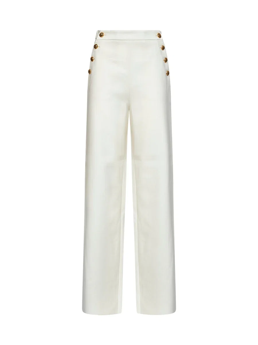 Max Mara Palazzo Trousers White