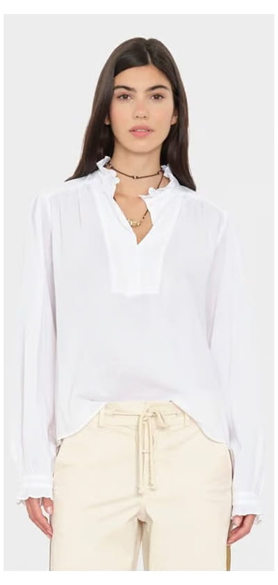 Dorien Top In White