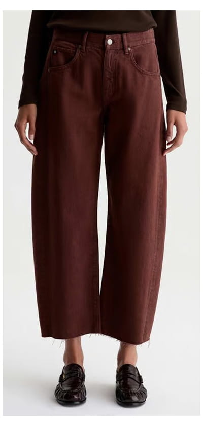 Hattie Crop Barrel Leg In Chestnut