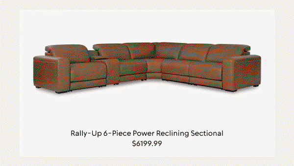 Rally-Up 6-Piece Power Reclining Sectional
