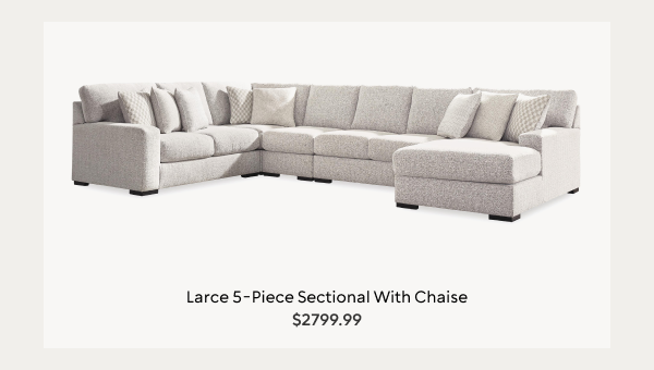 Larce 5-Piece Sectional with Chaise