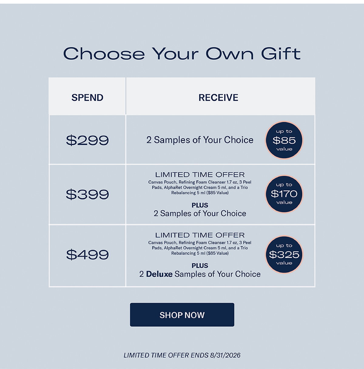choose your own gift