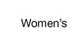 Women's 