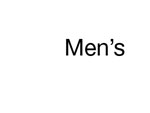 Men's