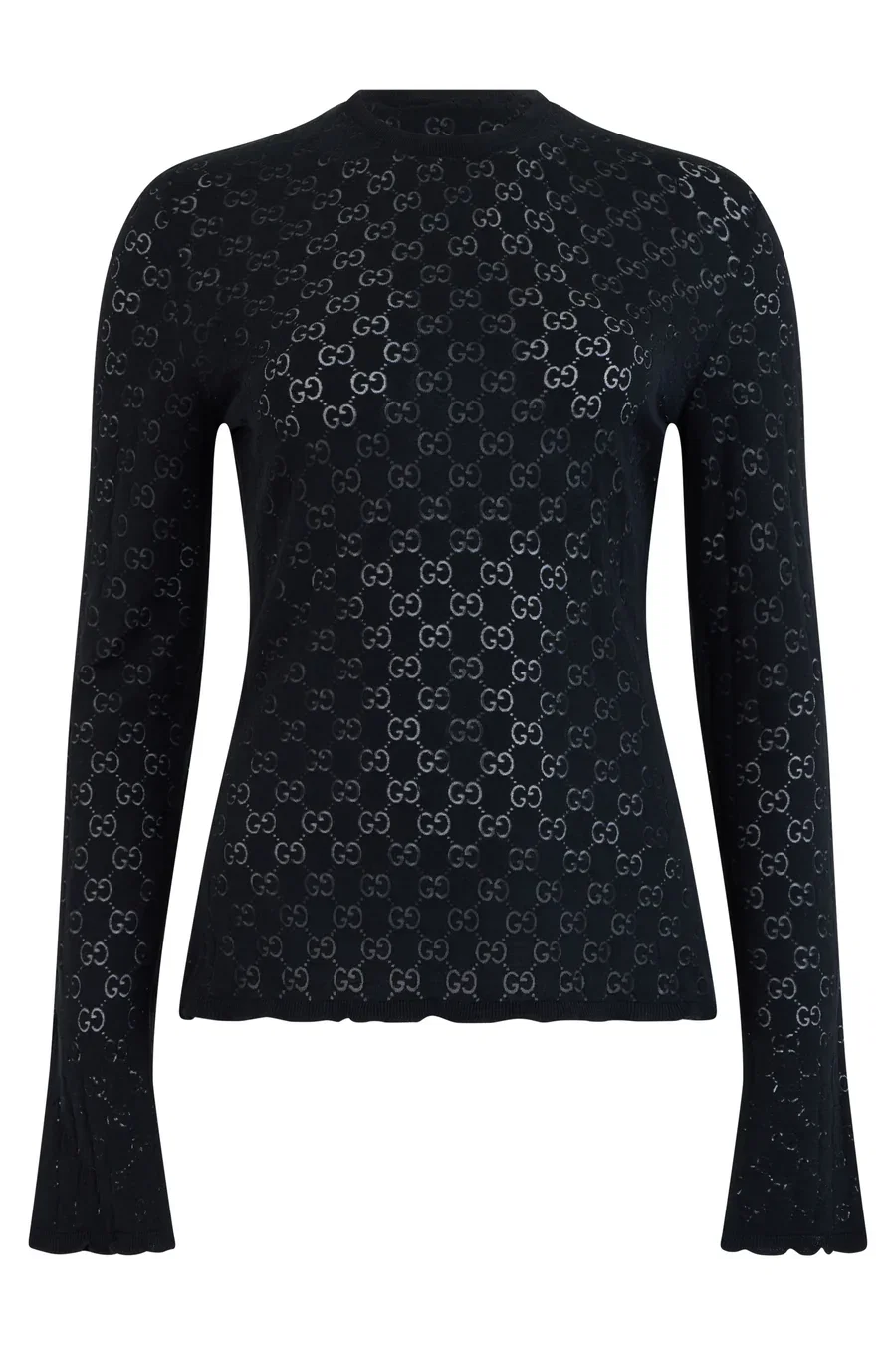 Gucci Logo-Embroidered T-Shirt Black