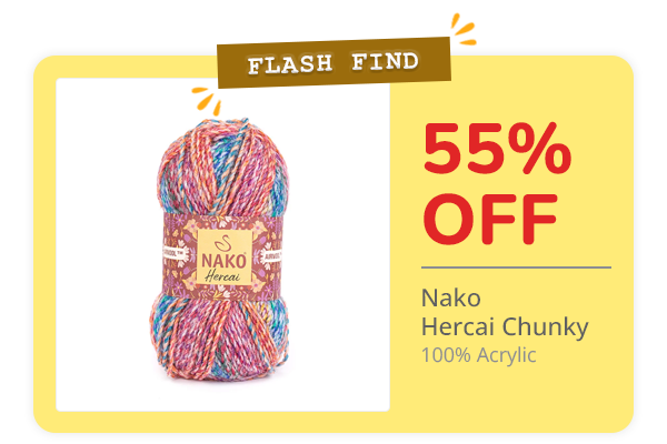 FLASH FIND: 55% off Nako Hercai Chunky