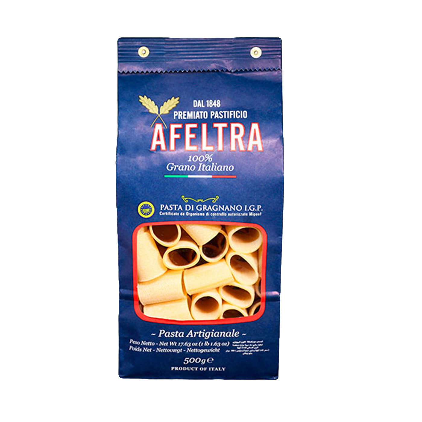 100% Italian Grain Paccheri