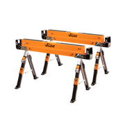 Vaunt Heavy Duty Fully Adjustable Saw Horse Twin Pack