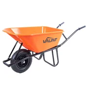 Vaunt Heavy Duty 100Ltr Plastic Tray Reinforced Wheelbarrow - Orange