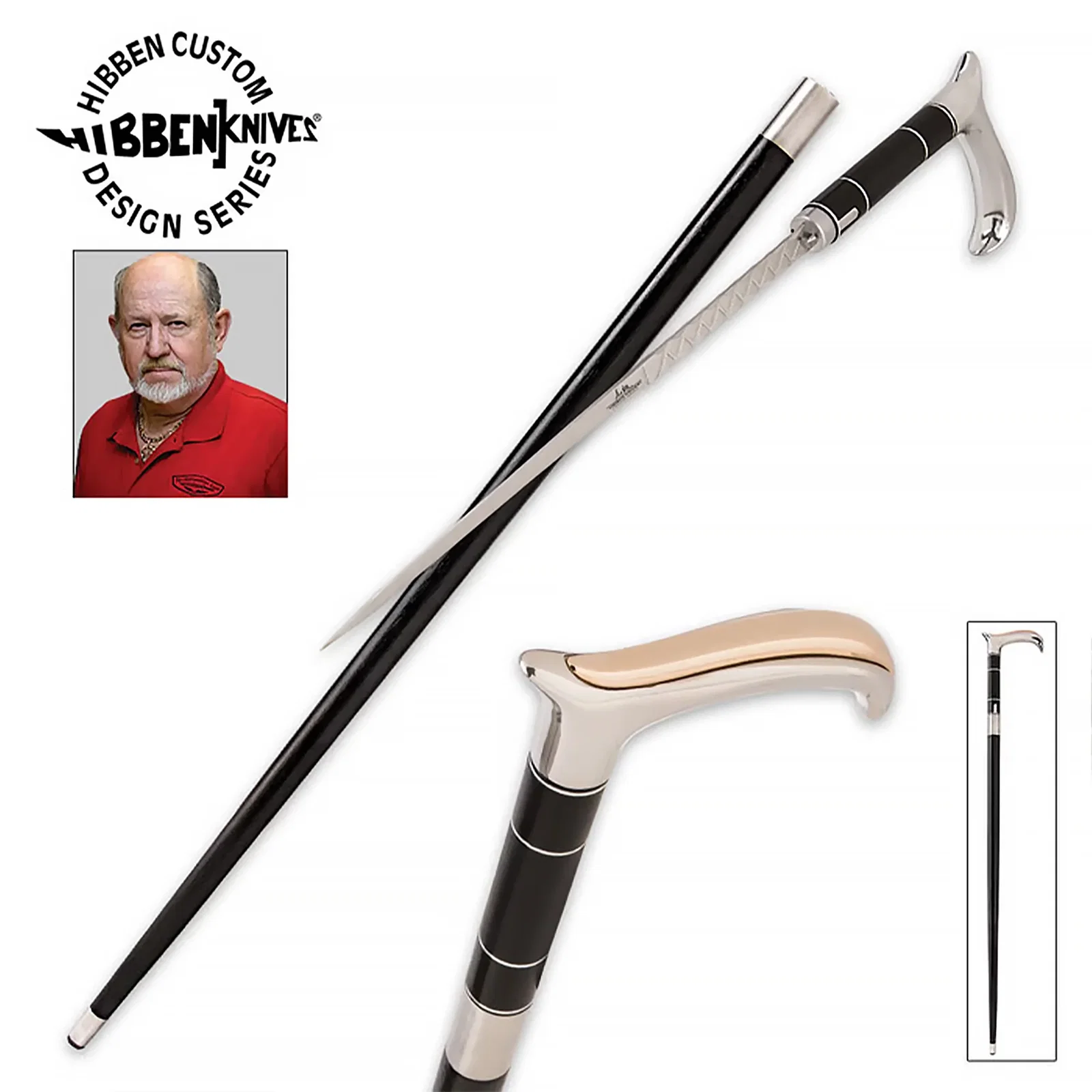 Image of Antique Style Fritz Handle Sword Cane: Custom File Blade Design