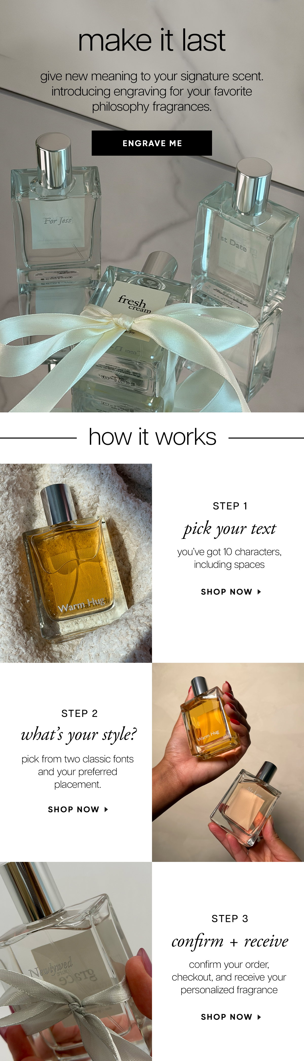 fragrance engraving